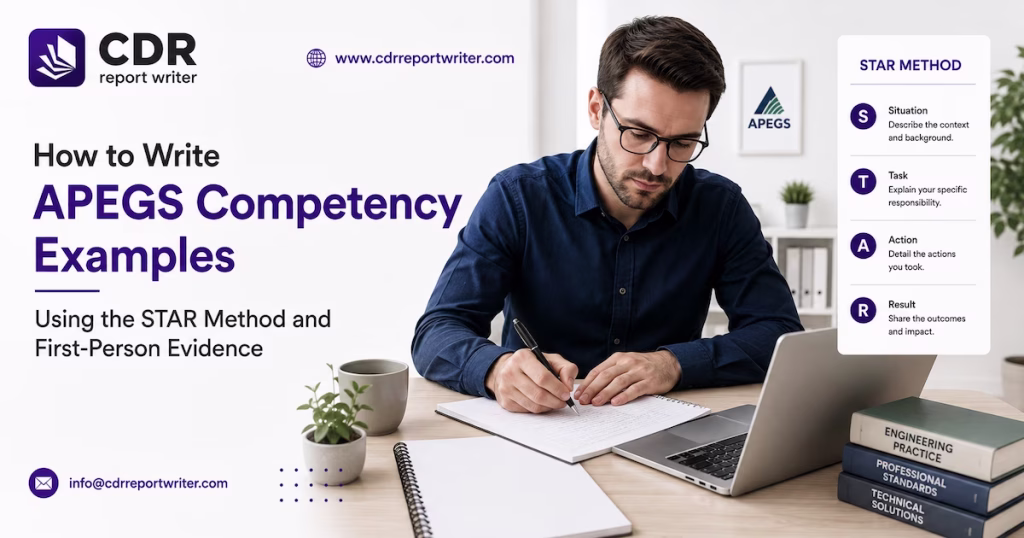 How to Write APEGS Competency Examples Using the STAR Method and First-Person Evidence